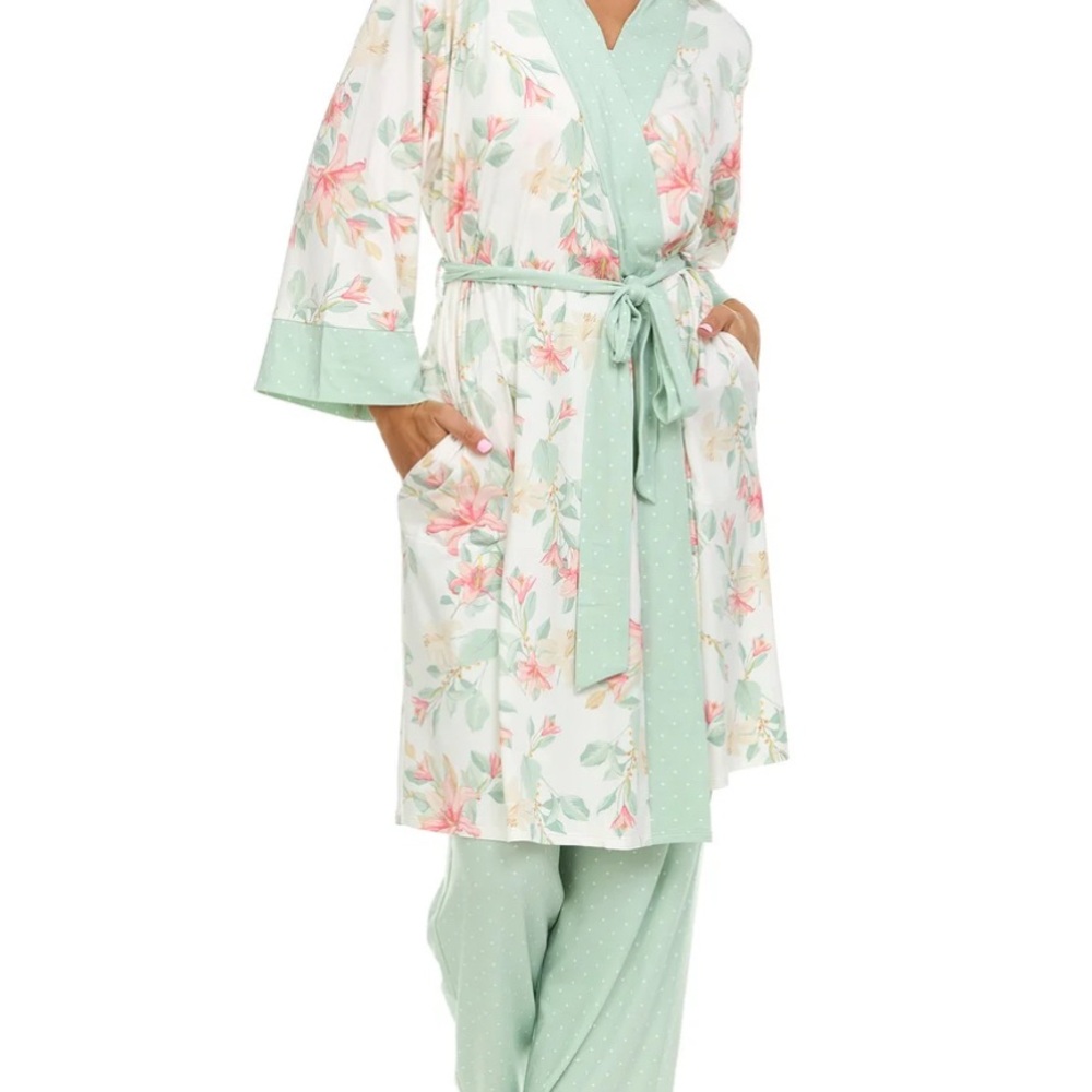 Flora Nikrooz Floral Mint Robe
